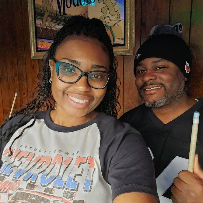 One of our favorite things to do is shoot pool.