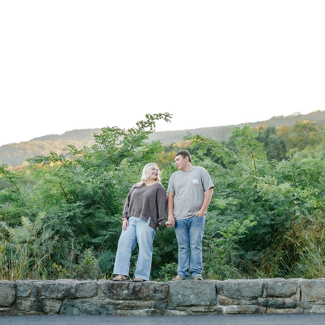 One of our Engagement photos, he proposed on skyline drive!