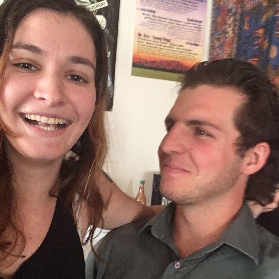 The first photo of Payton and Kate once we were officially together.