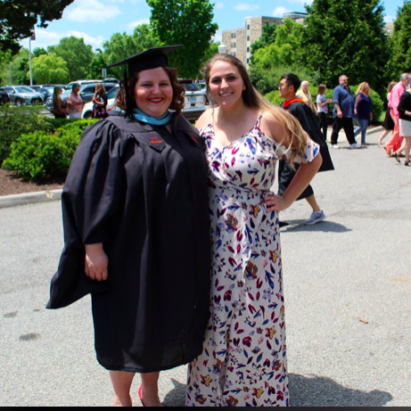 With the future Maid of Honor before graduation from Virginia Tech. This was about two months before Brian and Bethany began dating again!