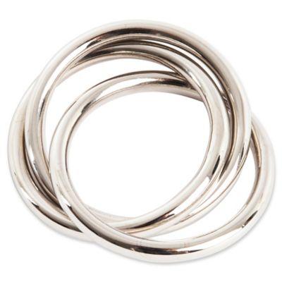 Saro Lifestyle Three Rings Napkin Rings (Set of 4)