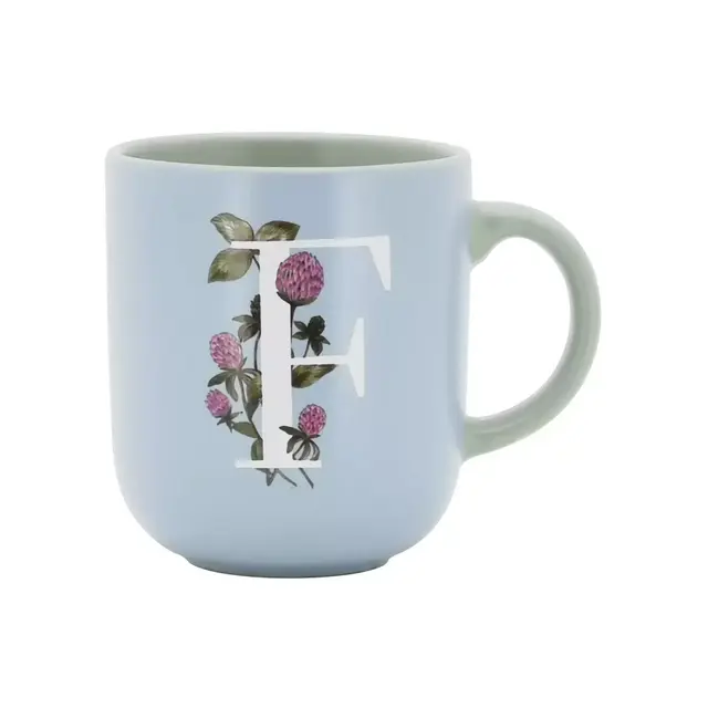 Bee & Willow™ Spring Floral Monogram Letter "F" 16 oz. Mug