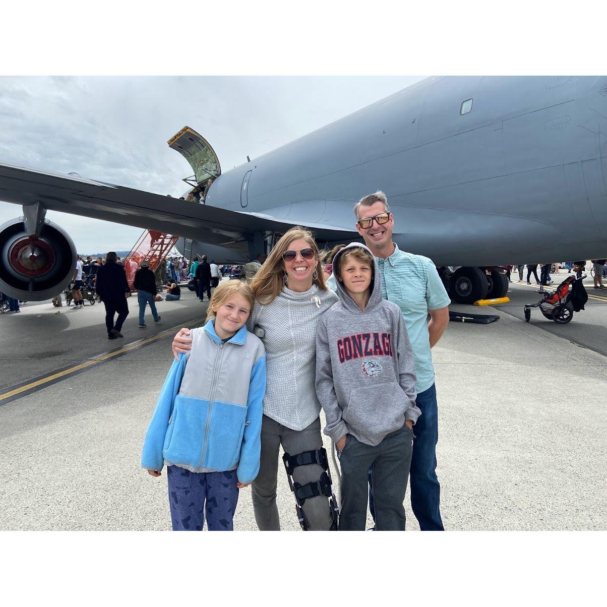 Fam at the air show