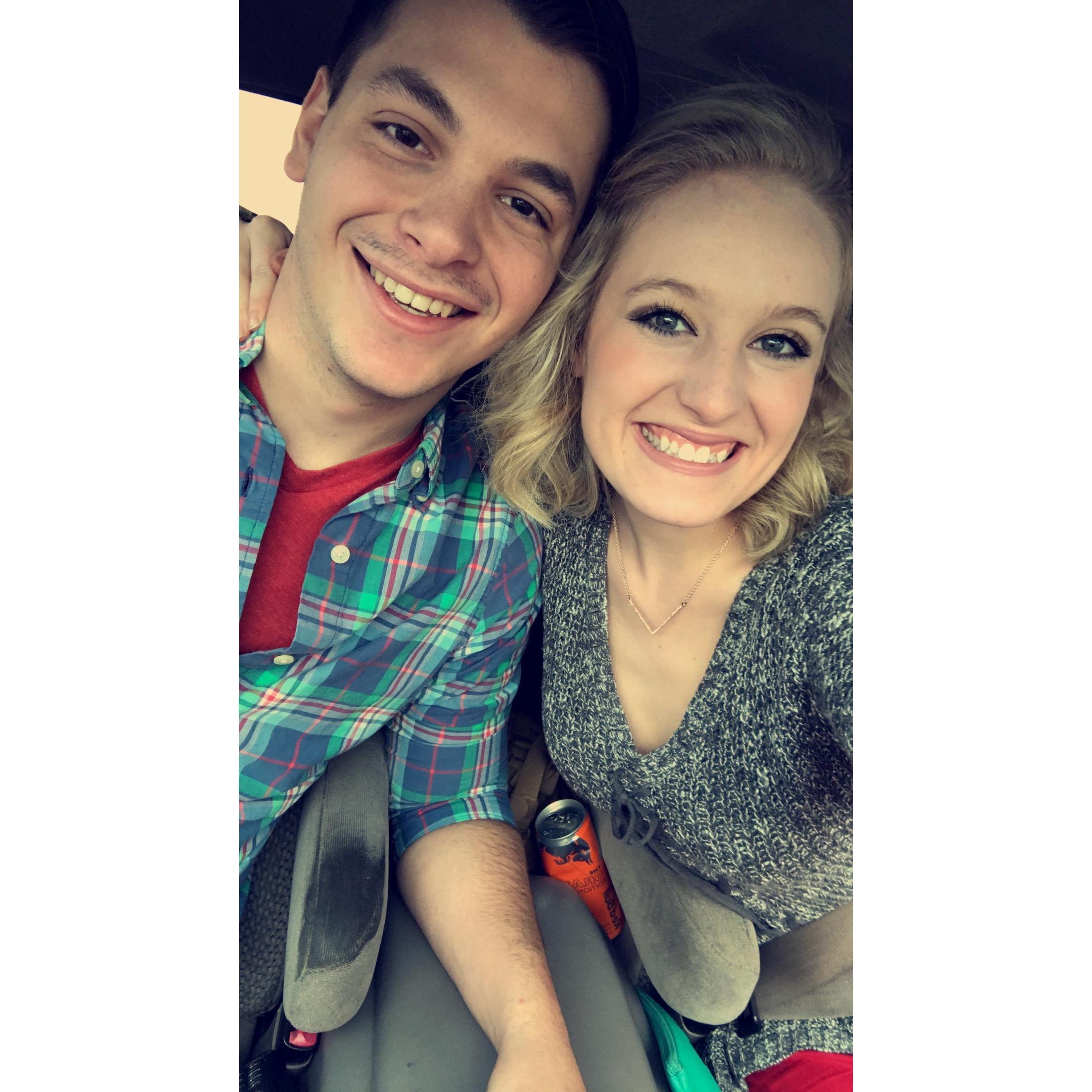 Our first Christmas together 2 years ago!
