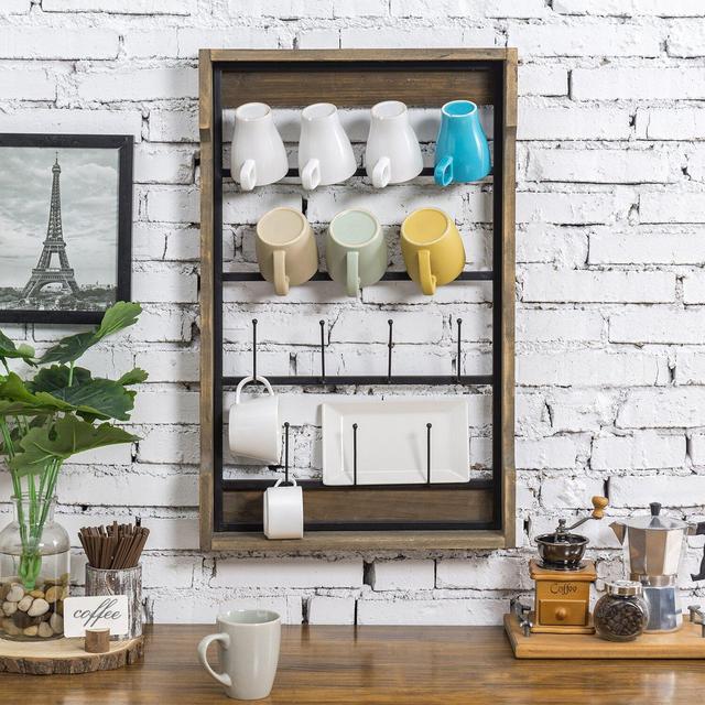 Wall-Mounted Coffee Mug Rack