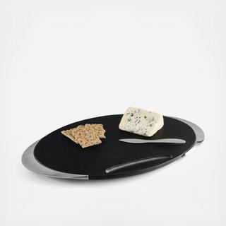 Noir 2-Piece Cheeseboard & Knife Set