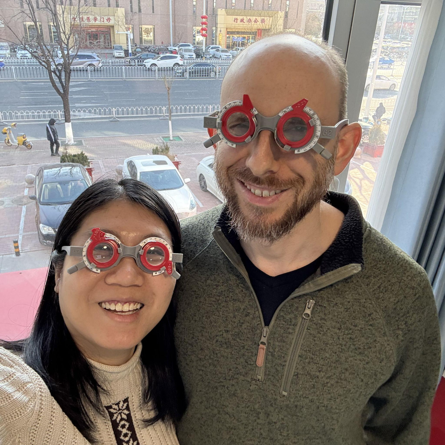 Getting new glasses in China