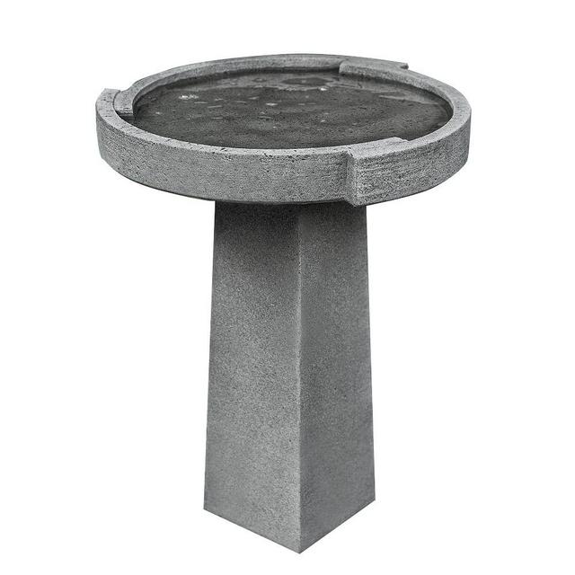 Concept Birdbath, 19.25"D x 24"H, Alpine Snow