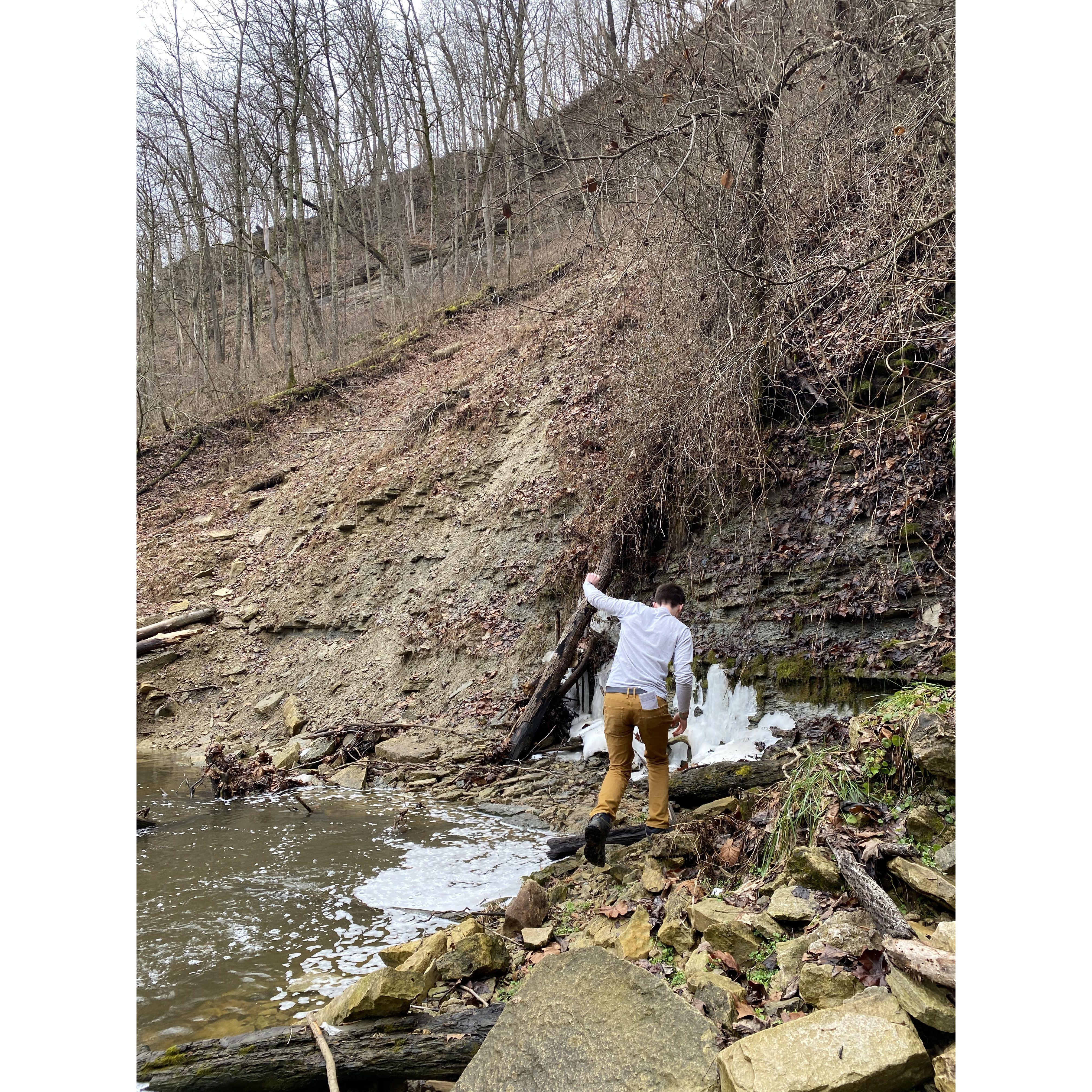 A Clifty Falls hike that ended up much, much longer than anticipated. Apparently that's the only way to hike in Clifty Falls...
