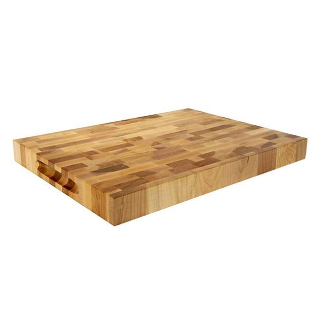 WoodForChef - Large Wood End Grain Cutting Board for Kitchen - A Must Have Butcher Block for Meat - An Essential Chopping Board for Cheese and Vegetables (16 in. x 12 in. x 1.5 in, Hard Maple)