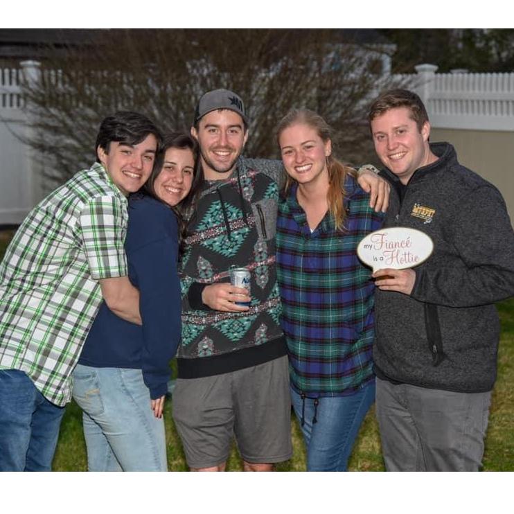 The day of the engagement where April realized she just gained three siblings