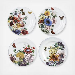Field of Flowers Party Plate, Set of 4
