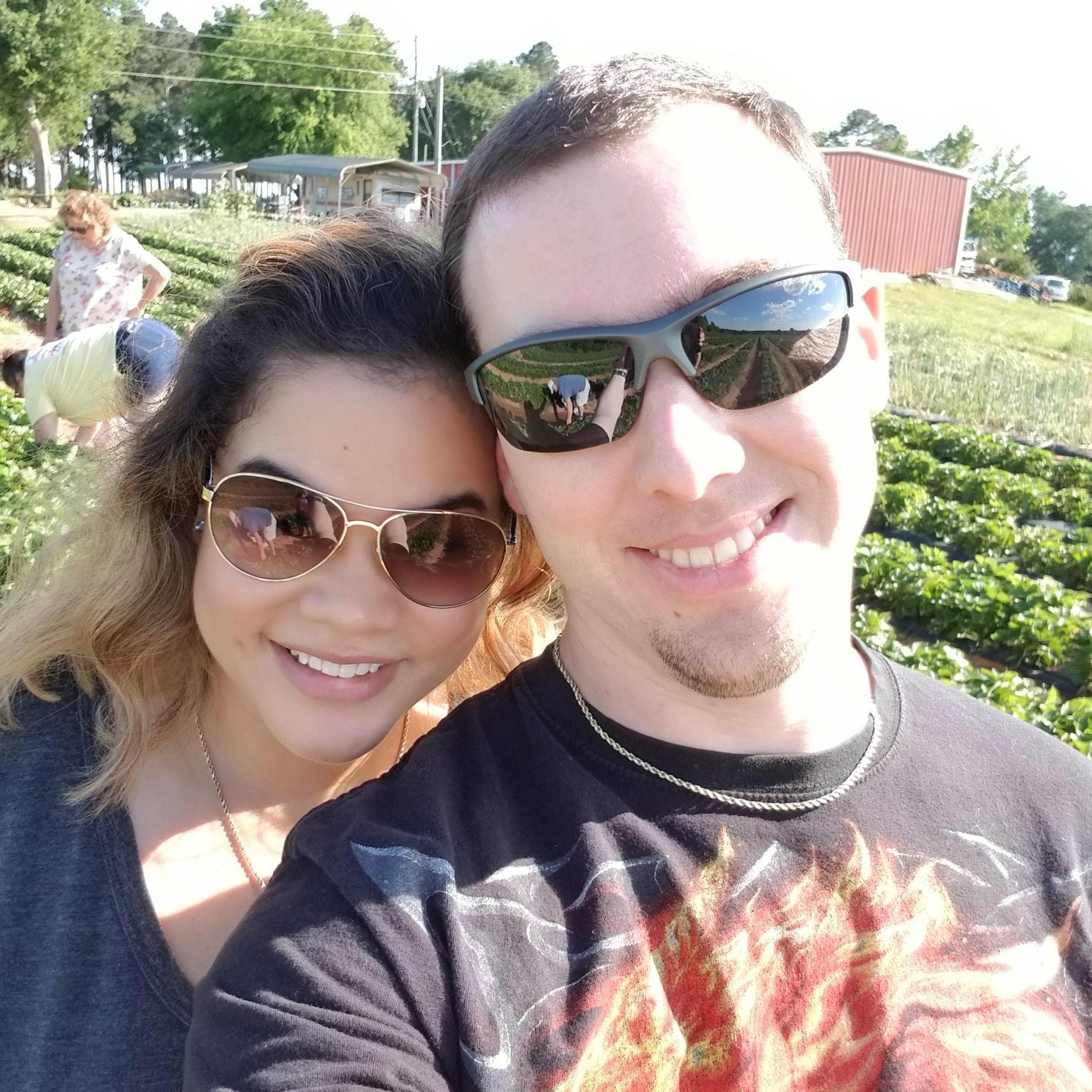 During one of our visits to my family in South Carolina, we went with my mom and my niece Katie to go pick fresh strawberries. Yum!