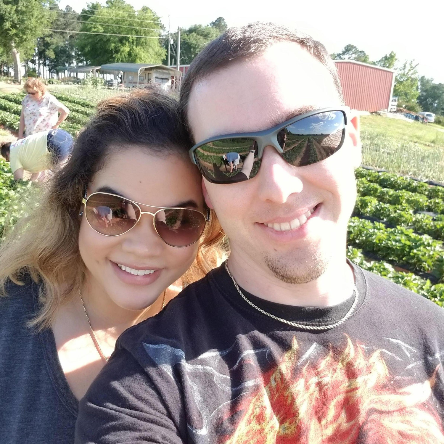 During one of our visits to my family in South Carolina, we went with my mom and my niece Katie to go pick fresh strawberries. Yum!