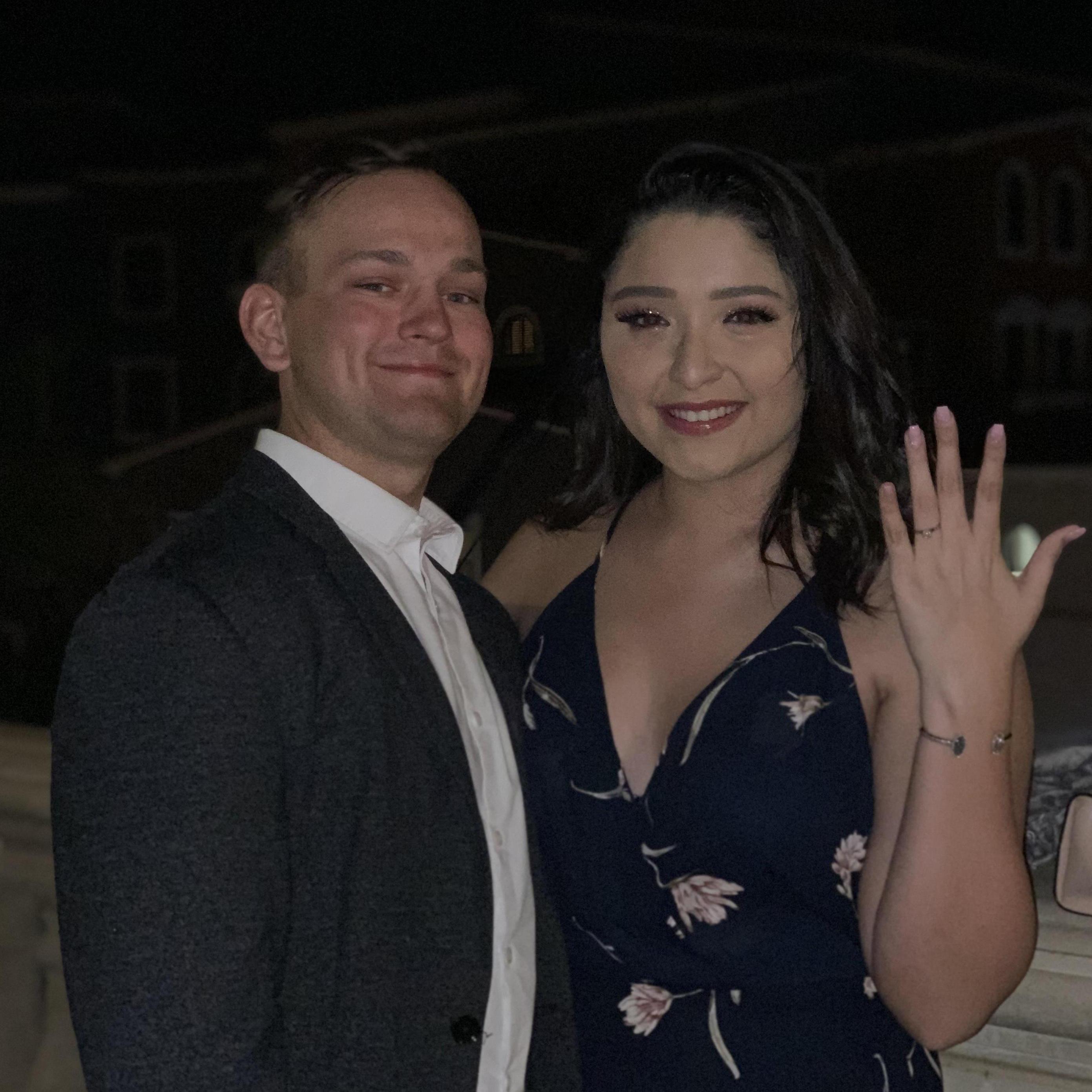 They day he asked... AND SHE SAID YES!