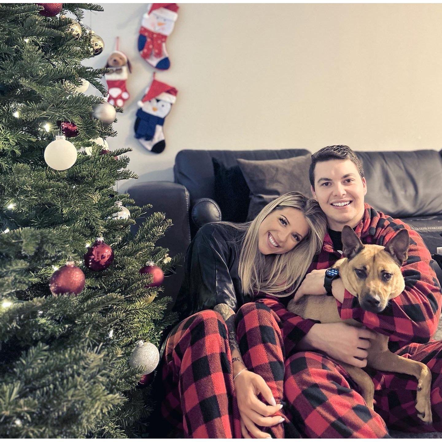 2022 Christmas Family Photos in our living room.