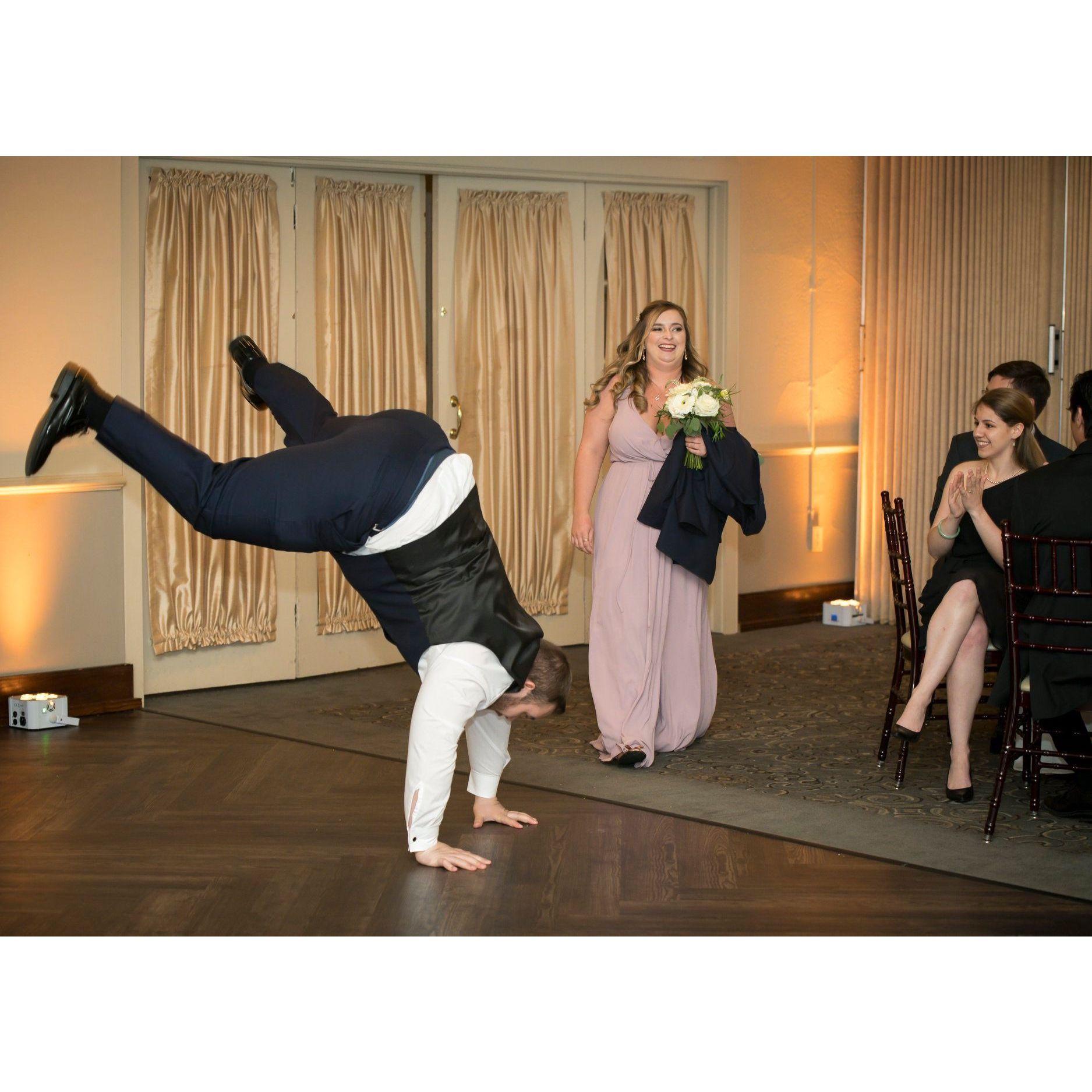 Kelly and Jesse's wedding 2019. Featuring the traditional Zoltan reception entrance.