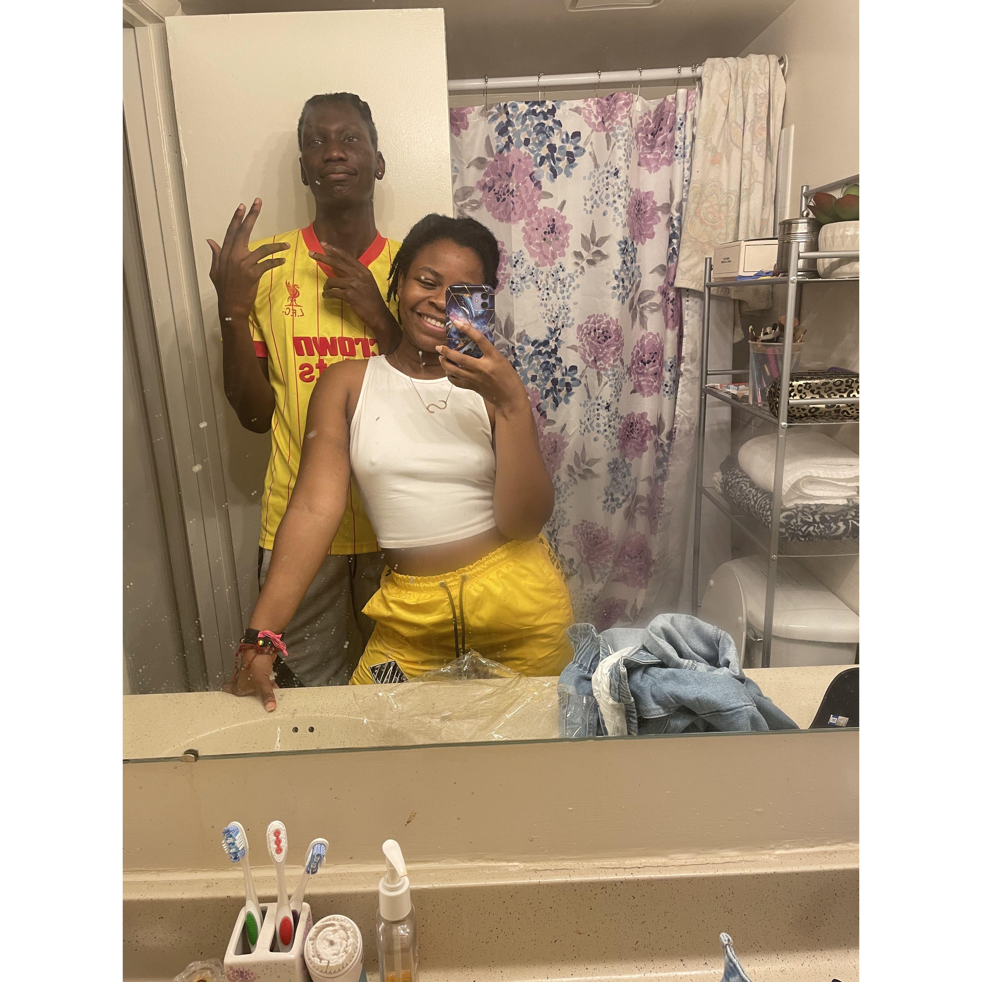 First day we met in person