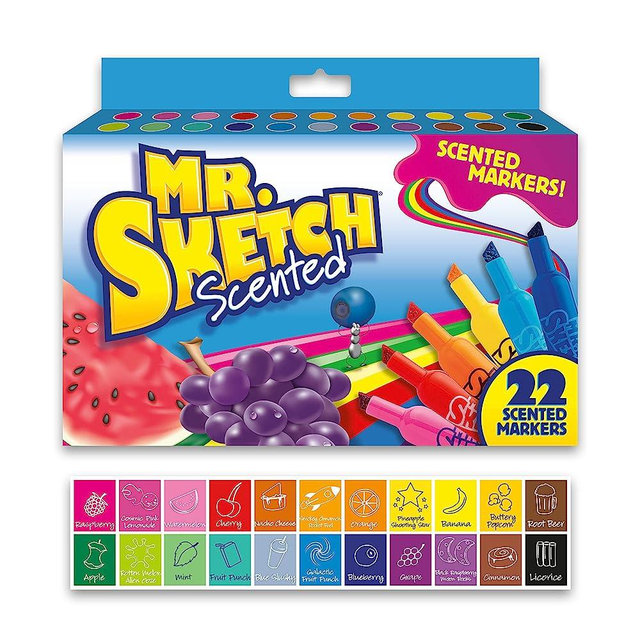 Mr. Sketch Chiseled Tip Marker, 22 Assorted Scented Markers (2054594)