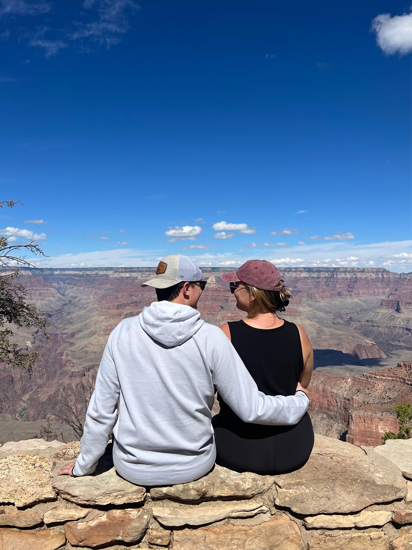 First trip to the Grand Canyon together. We woke up at 5am and drove there and back in a single day!
