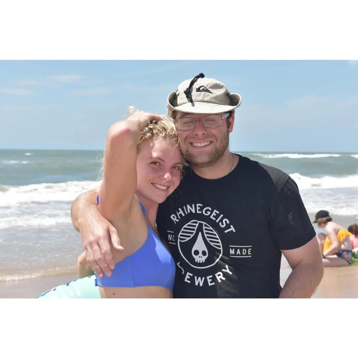 Bride and Groom working on their sunburns (2021)