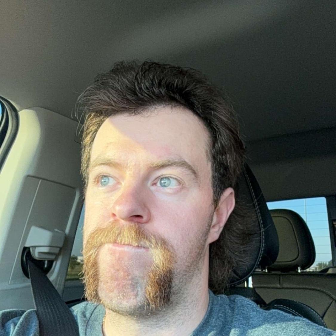 His new look! He lost a bet haha.