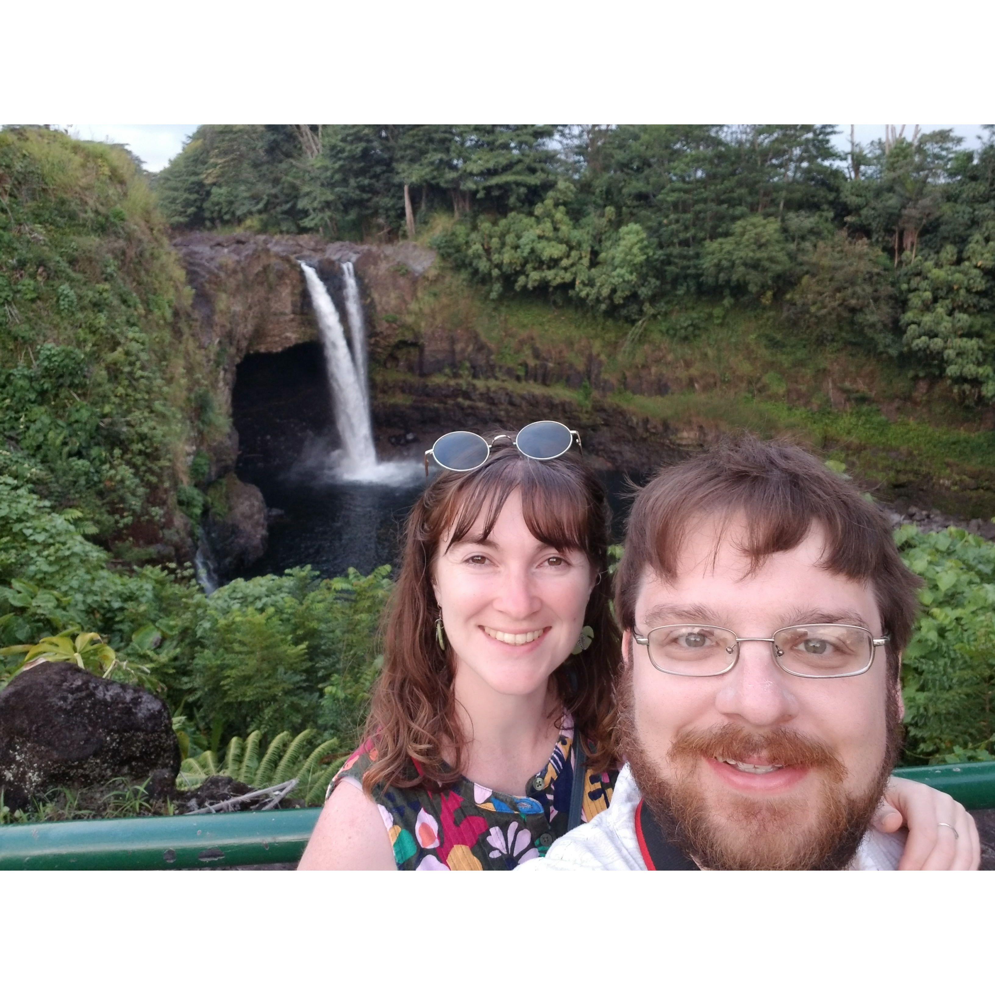 At Rainbow Falls in Hilo, September 2023