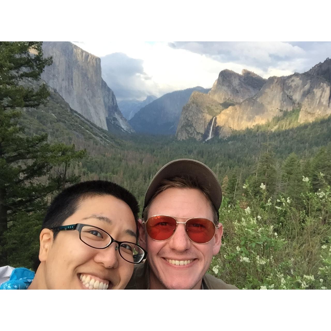 Yosemite!  See, we’re terrible at taking selfies.