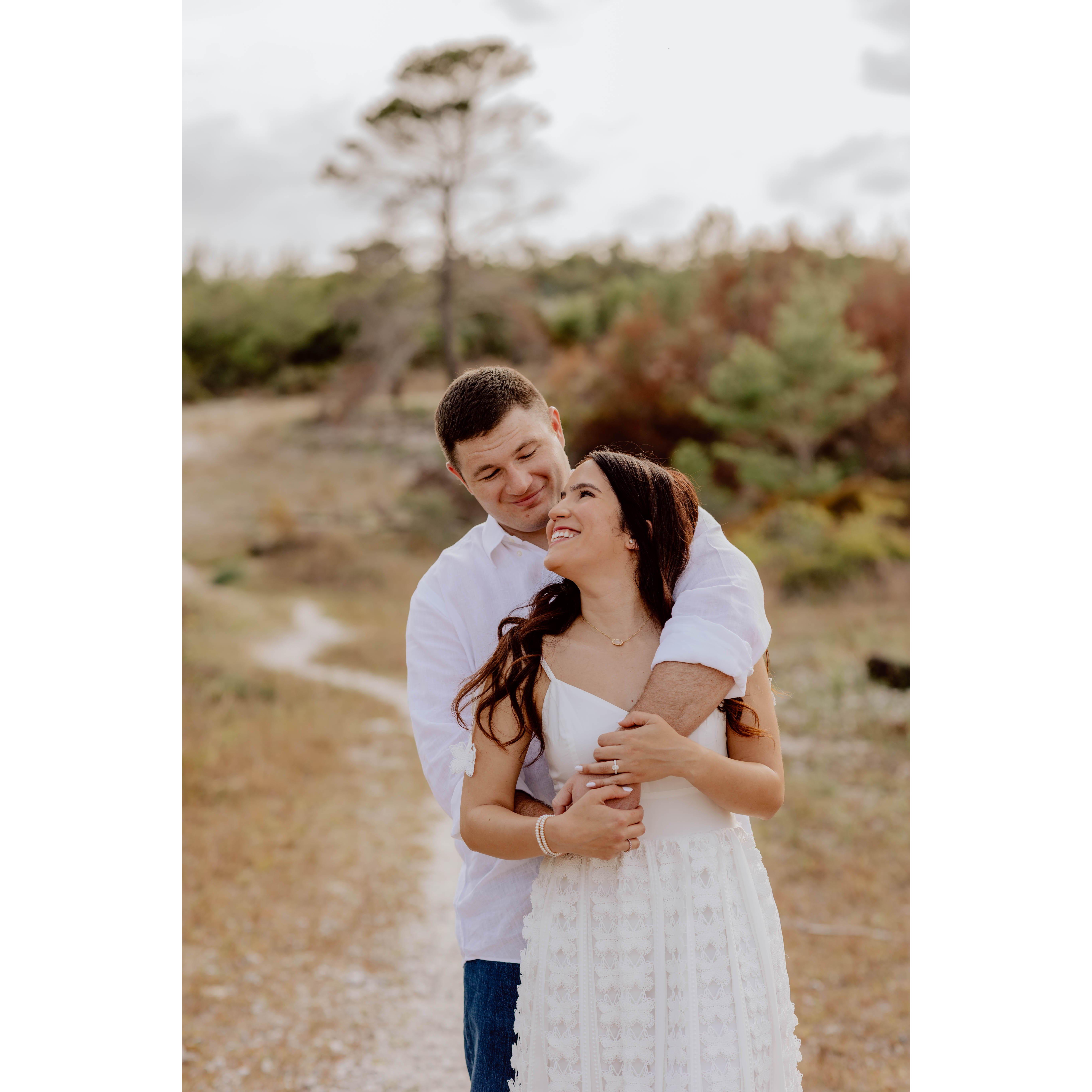 Engagement photos at Jonathon Dickinson State Park (the location of our second date)
