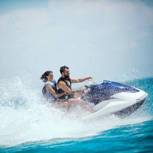 Jet Ski on the clear waters of Belize