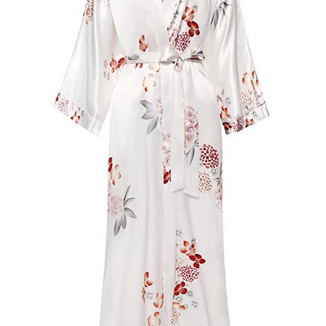BABEYOND Long Print Kimono Robe Blouse Kimono Cover Up Loose Cardigan Top Outwear