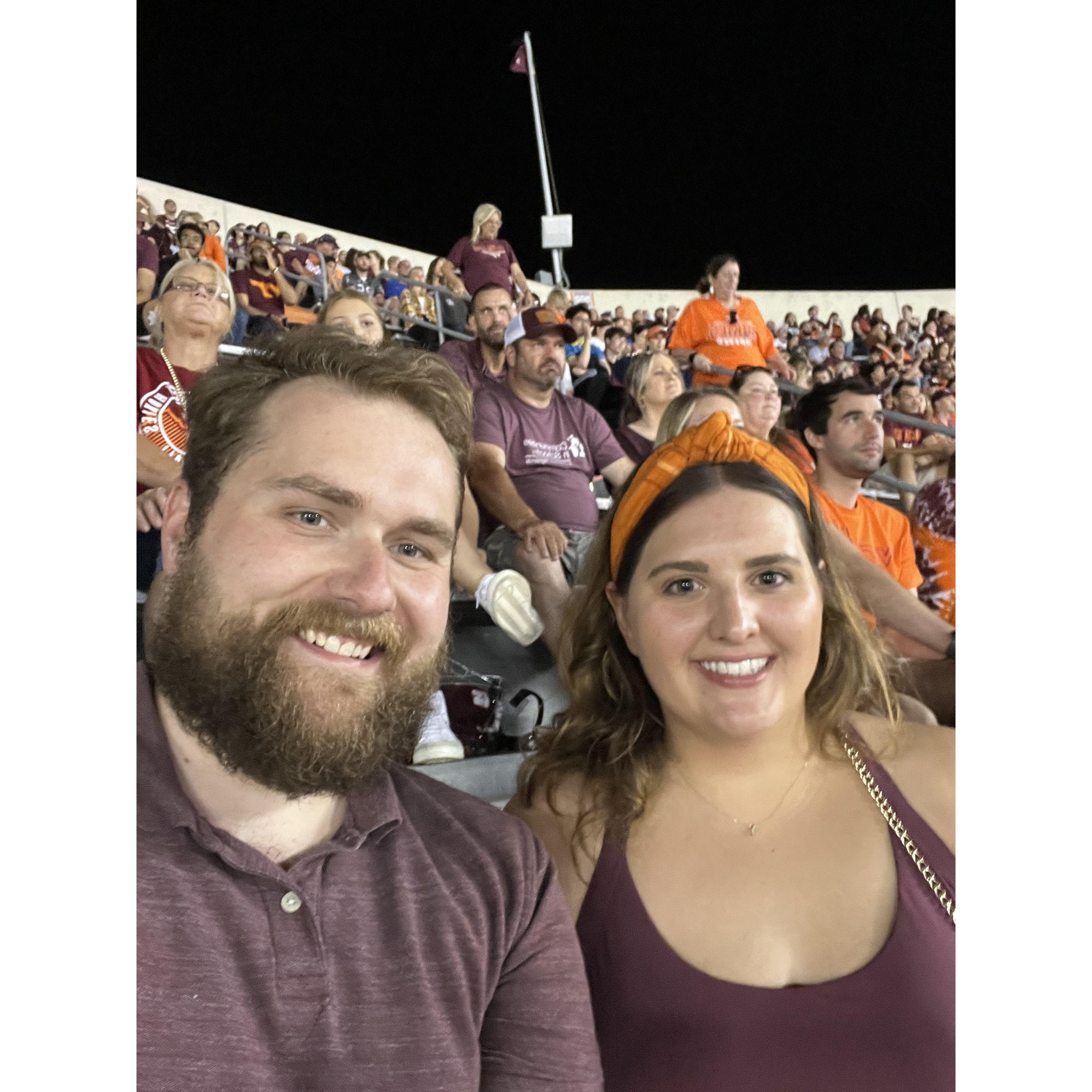 Devan's First Virginia Tech Game