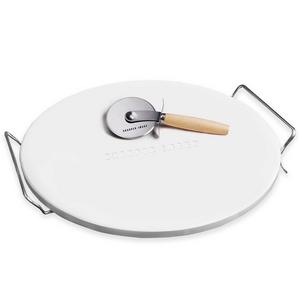 Sharper Image® Pizza Stone and Pizza Cutter Set