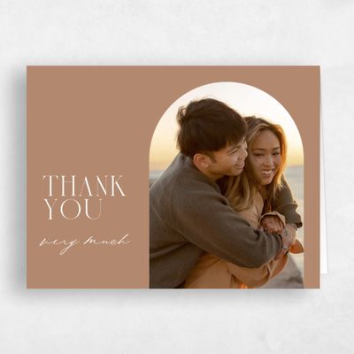 Camel, Brown Wedding Thank You - Portsmouth Photo