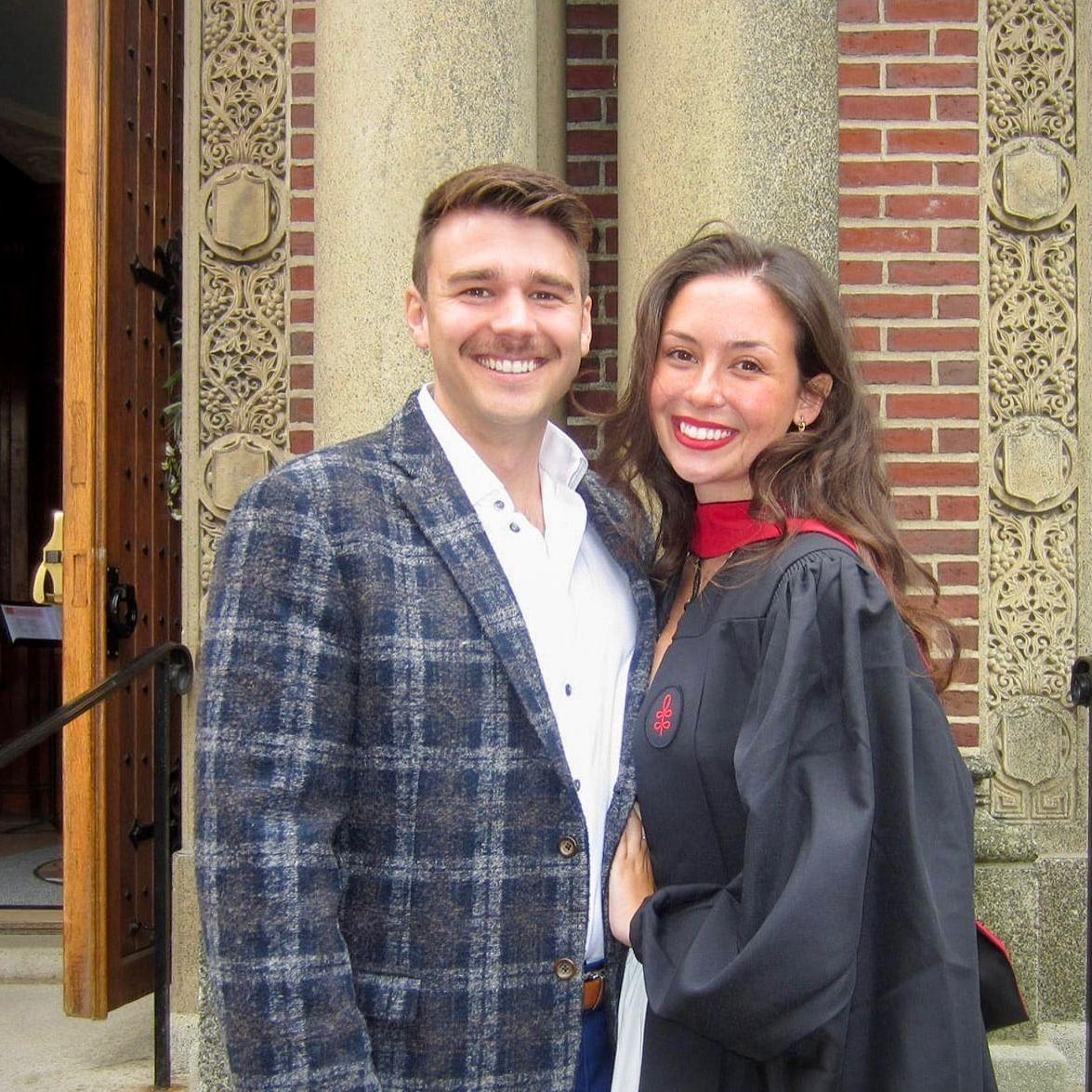 Taylor really excited that he bagged a Harvard girl