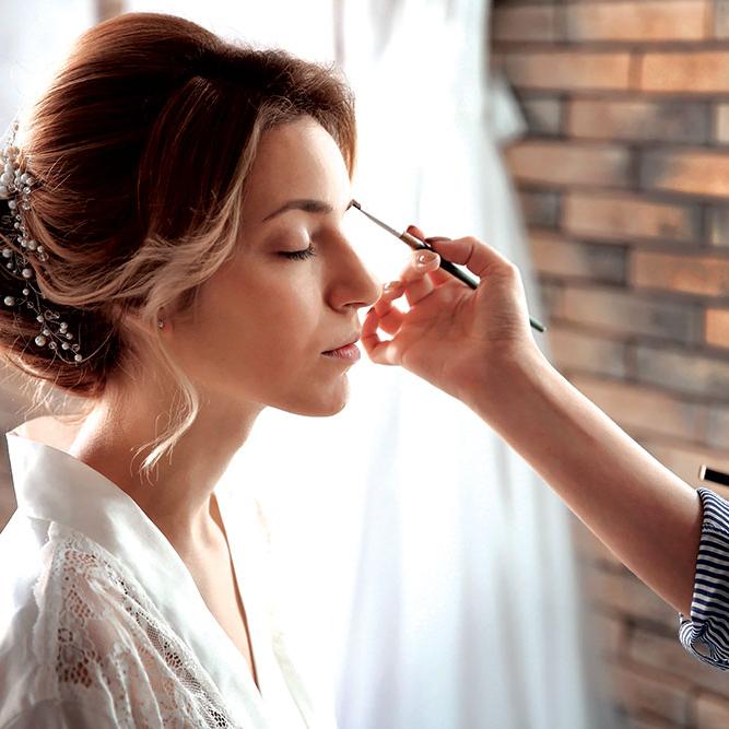 Make up for the day of the wedding!
