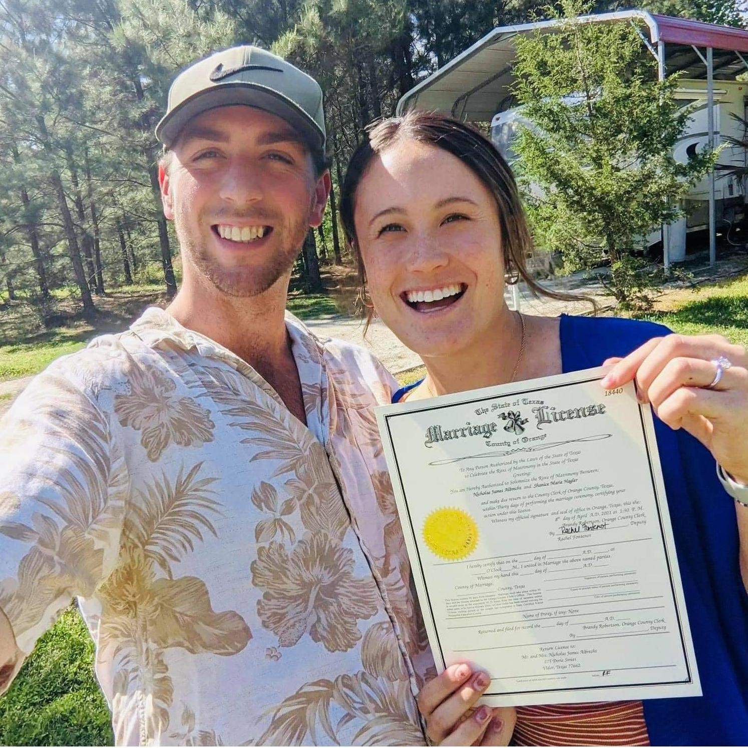 Licensed to wed!