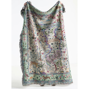 Tales Cotton Woven Throw Blanket