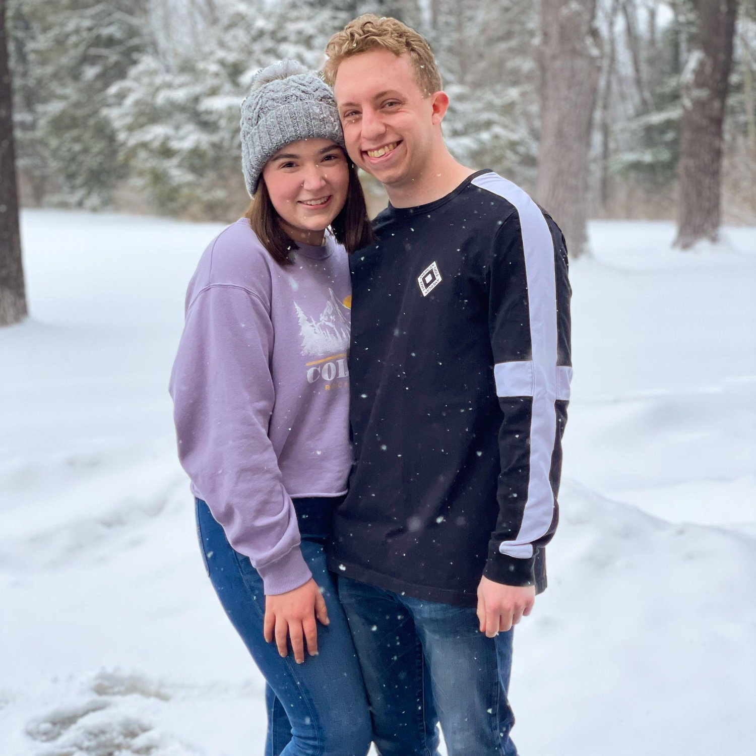 We took pictures after a snowstorm on SFU campus