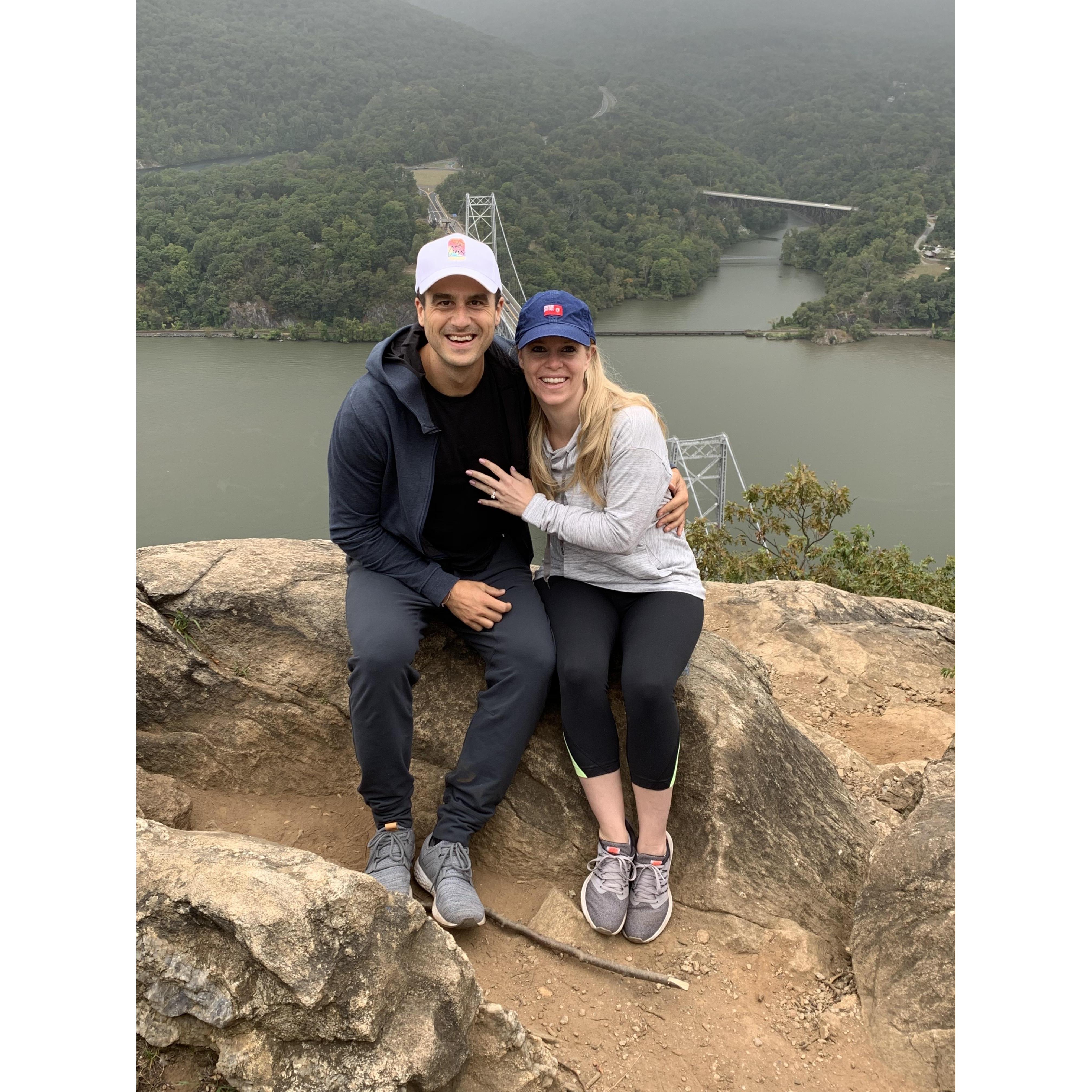 Our engagement on top of Bear Mountain