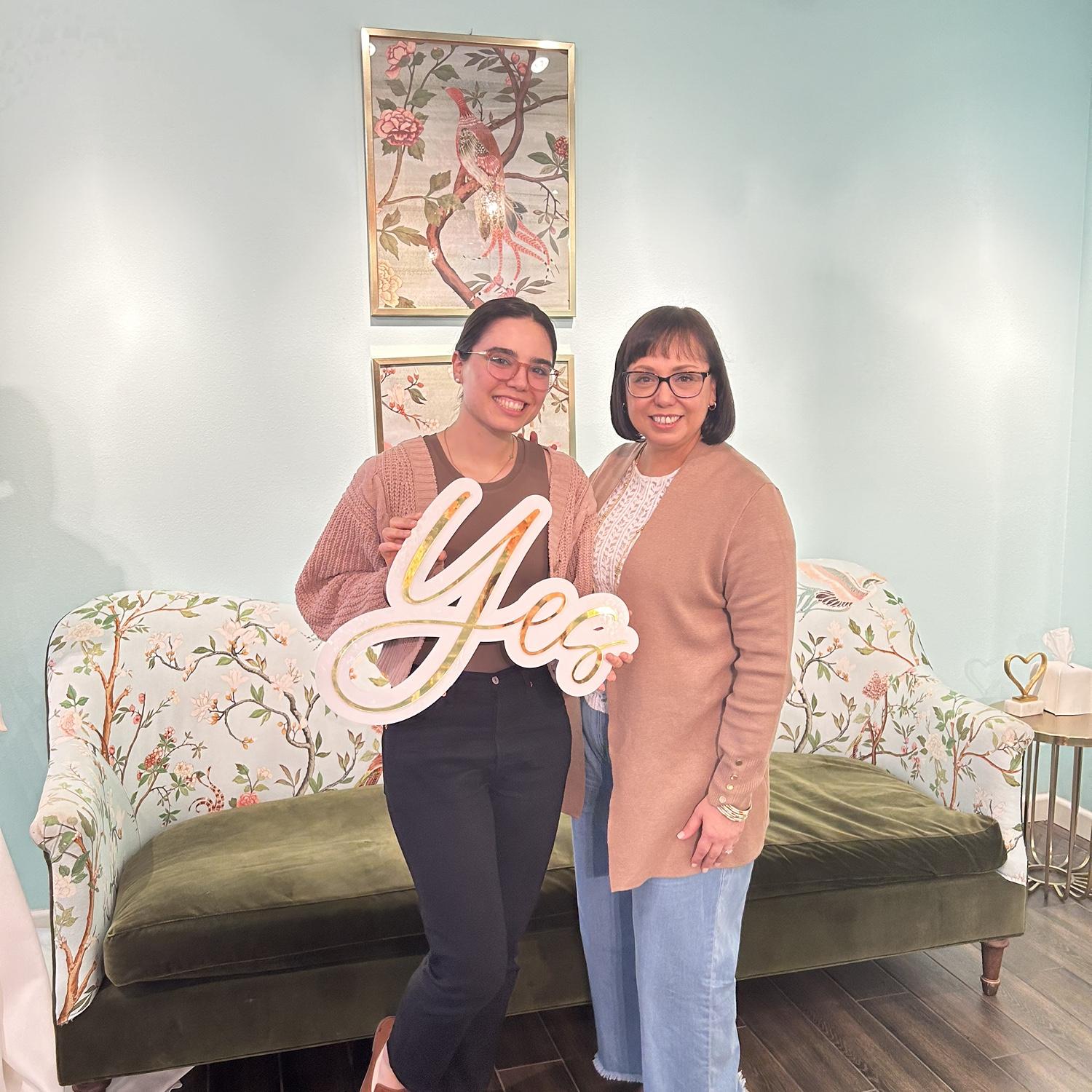 Dress shopping with mom ;)