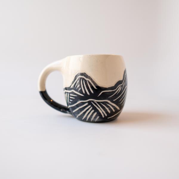 Coco Mountain Mug Black and White