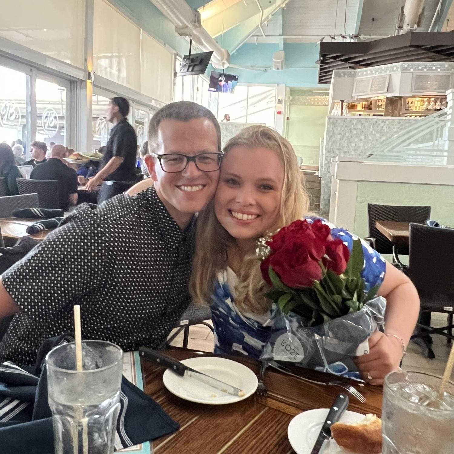 She said yes!