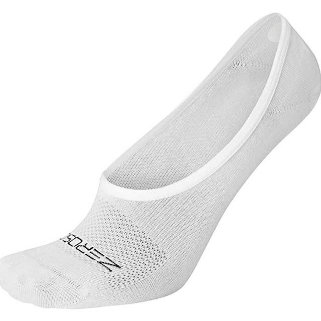 ZeroSock Mens Bamboo Super Low Invisible Socks With Mesh Ventilation with Anti-Slip Gel Heel Grip (4 Pairs Per Box)