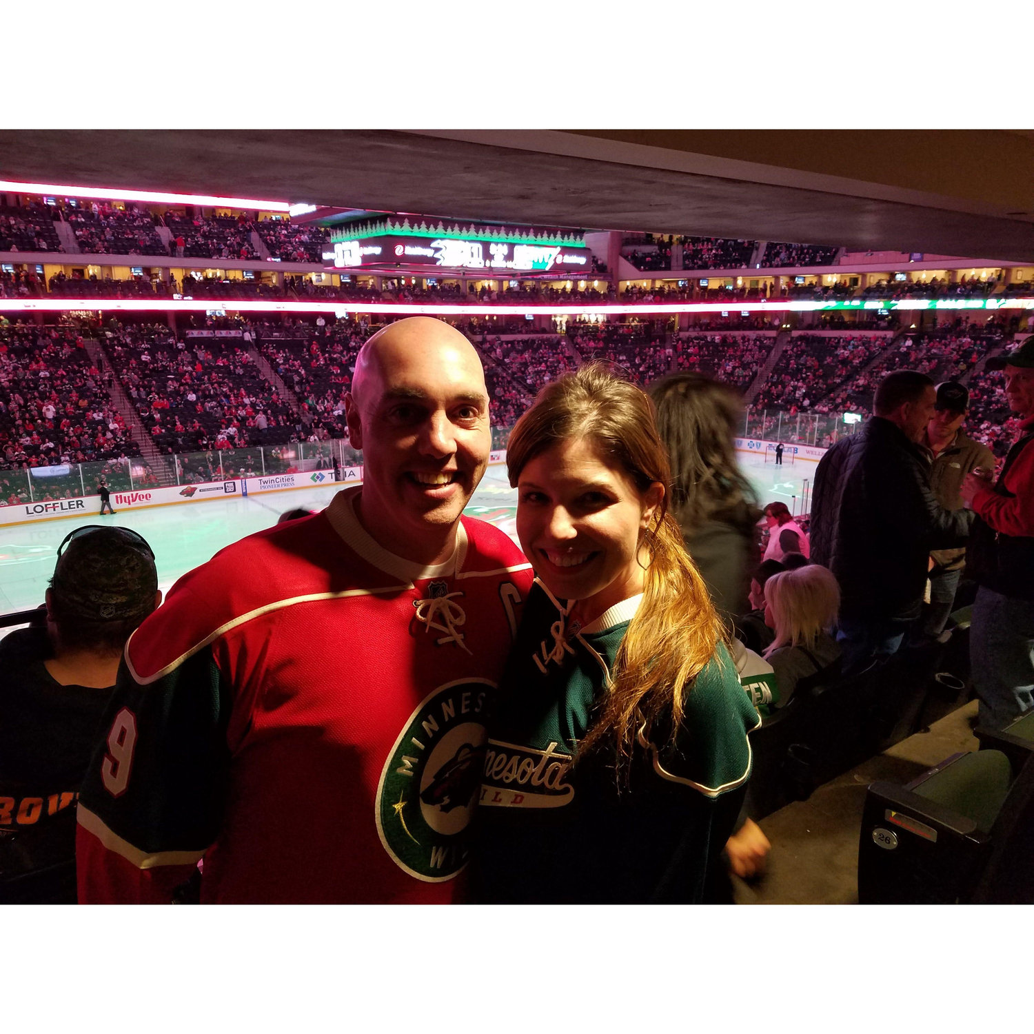 First Valentine's Day! ❤️ Feb' 2017 Minnesota Wild Game