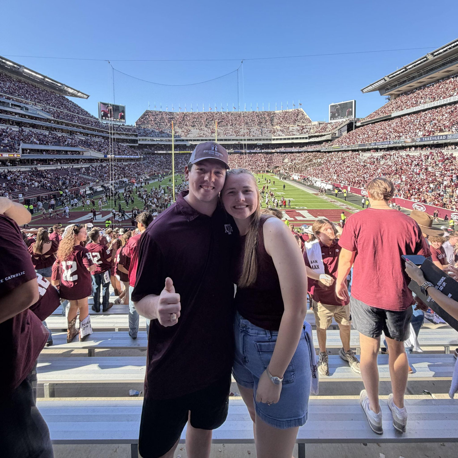 November 15, 2025
First Aggie Football game together