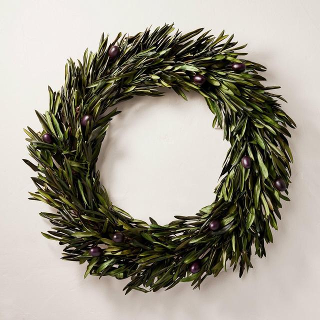 20" Preserved Olive Wreath - Hearth & Hand™ with Magnolia