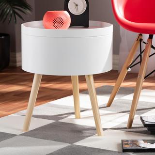 Jessen Mid-Century Modern Wood Nightstand with Removable Top