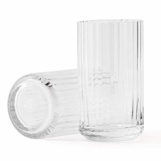 Lyngby Clear Glass Vases, Large