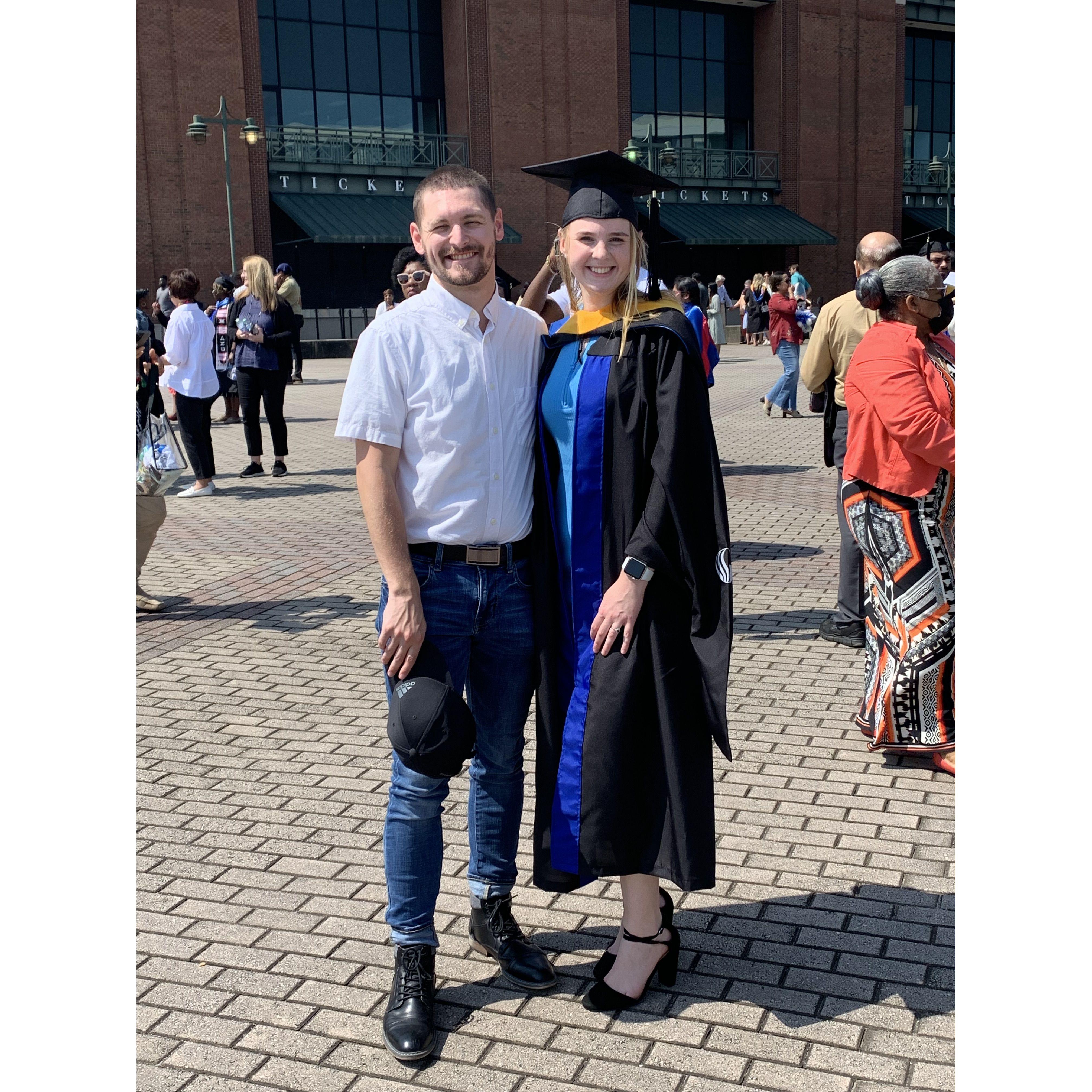 Lauren's Masters graduation (2022)